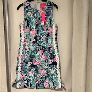 Lilly Pulitzer Pink and Blue Floral Mini Dress